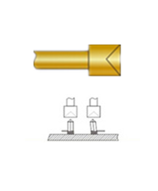 杯頭探針、探針用法圖、探針原理圖、測試探針圖片