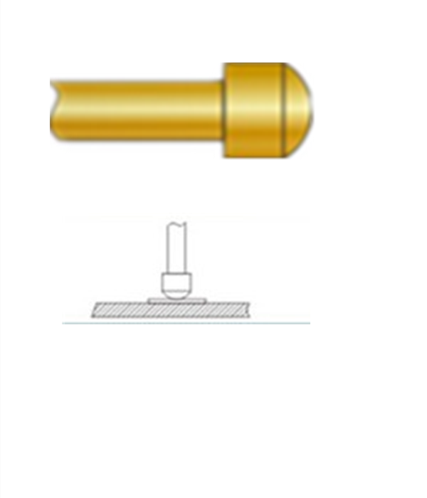 圓頭探針、探針用法圖、探針原理圖、測試探針圖片
