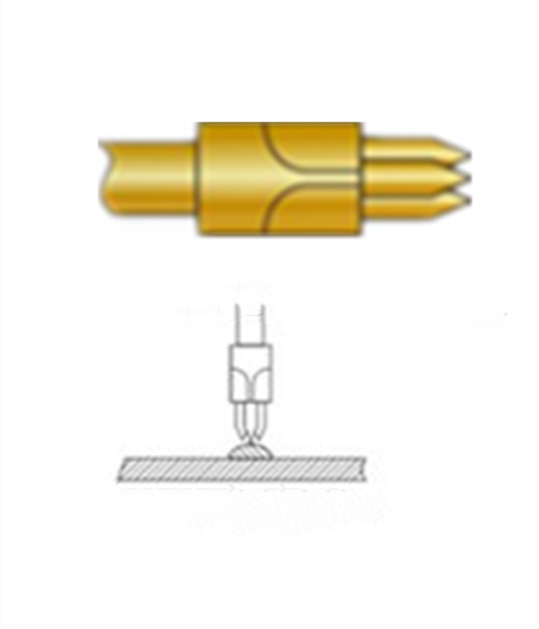 三尖頭探針、探針用法圖、探針原理圖、測試探針圖片