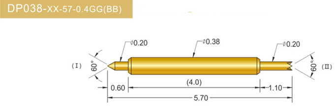 038雙頭探針、雙向探針探針、BGA雙頭探針、雙向彈簧探針、雙頭探針圖片
