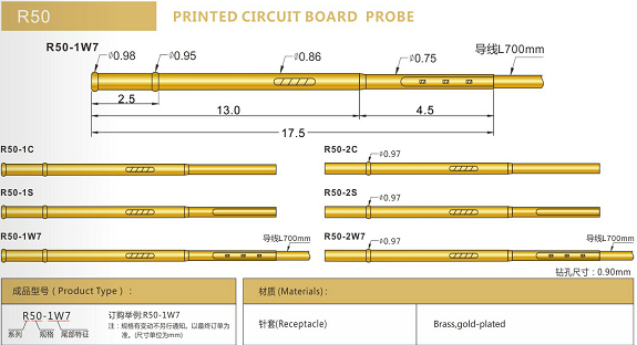 R50測(cè)試探針套管選型、R50探針套管規(guī)格型號(hào)、探針套管廠家